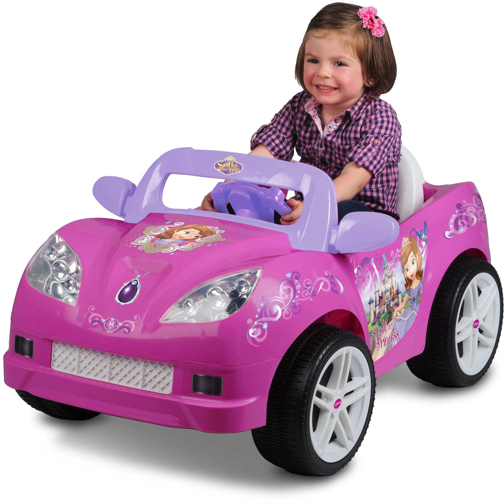 Disney Sofia the First Convertible Car 6-Volt Battery-Powered Ride-On - image 1 of 6
