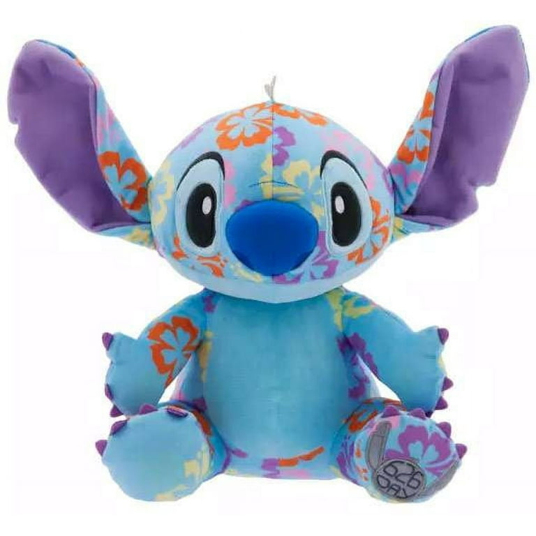 Disney Stitch Plush Toy, Tropical Floral Print, Soft PP Cotton