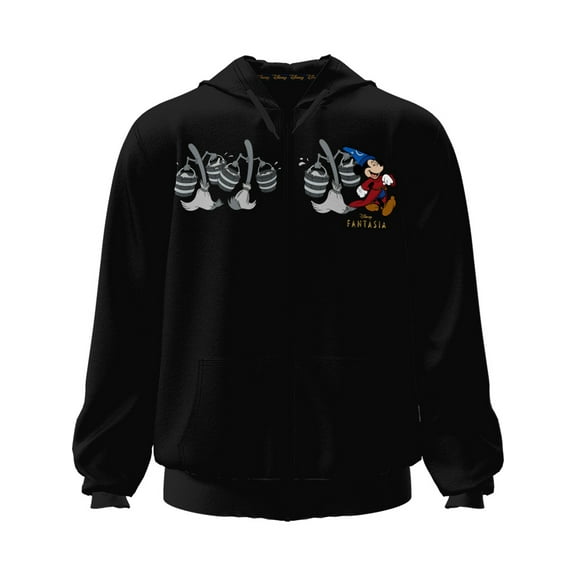 Disney Sorcerer Adult Unisex Zip Up Hoodie, S-2XL