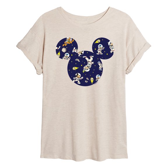 Disney - Space Pattern - Women's Oversized T-Shirt