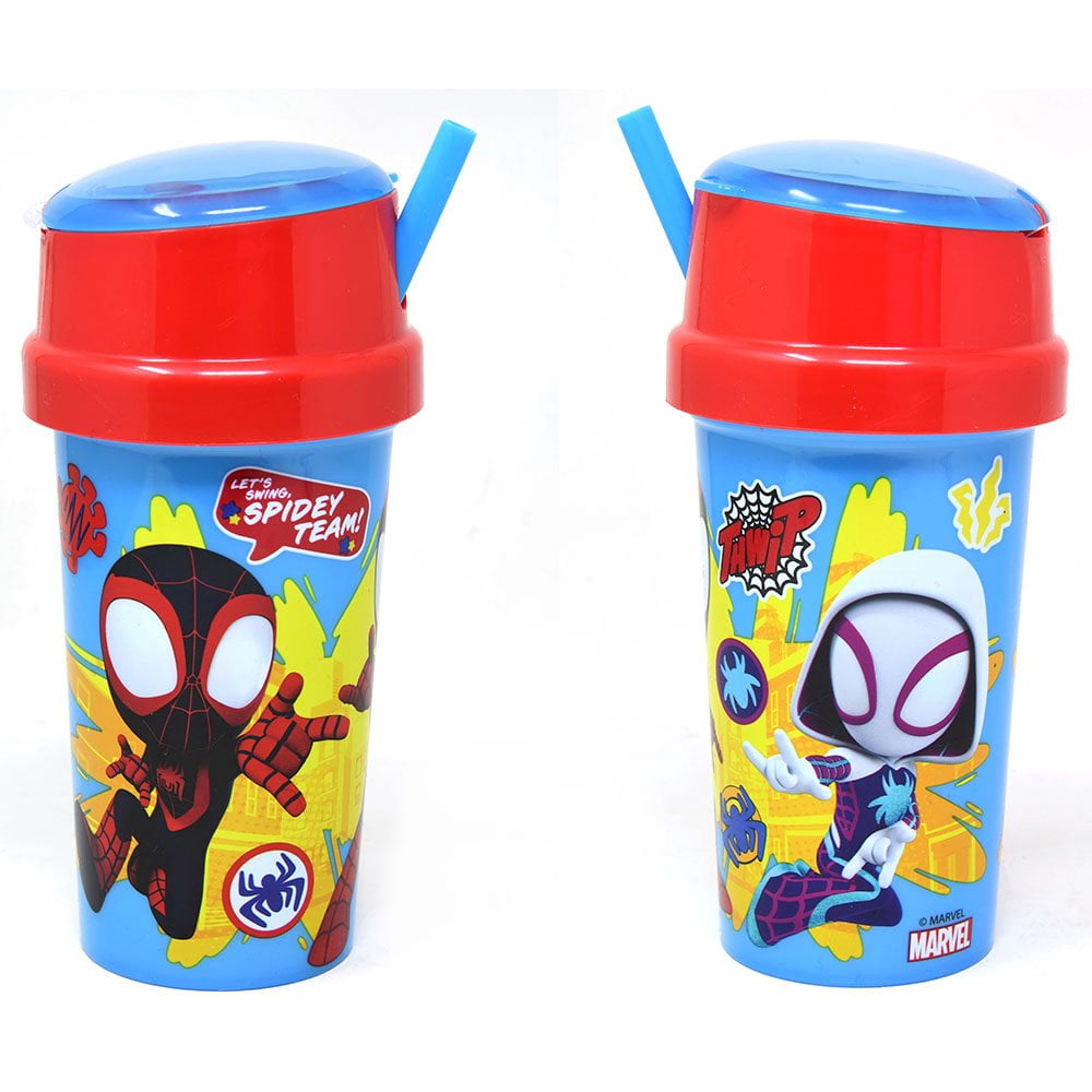 Officially Licensed Spider-Man Merchandise Marvel Spider-Man Suit Up 20 Oz  Tumbler With Straw - Officially Licensed Tritan Plastic Tumbler - BPA Free  - Perfect For Fans Marvel Spider-man Suit Up 20 Oz