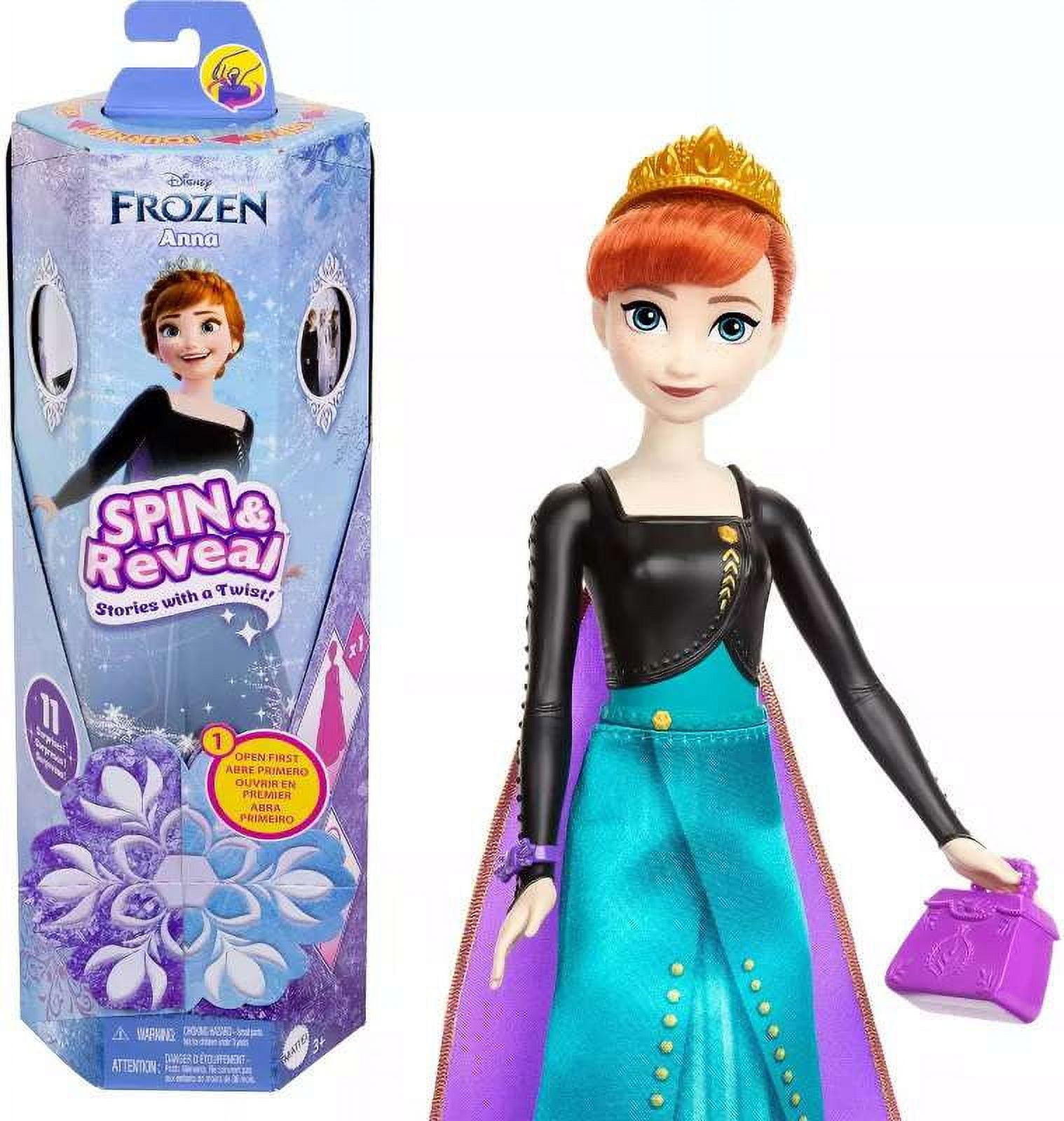 Disney Frozen Spin & Reveal Anna Fashion Doll with Accessories