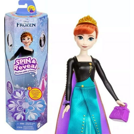 Disney Spin & Reveal Anna Surprise Doll (11 Surprises!)