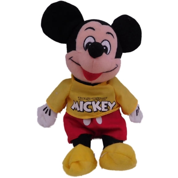 Disney Spirit Of Mickey Mouse Stuffed Animal Plush Pal Bean Figure