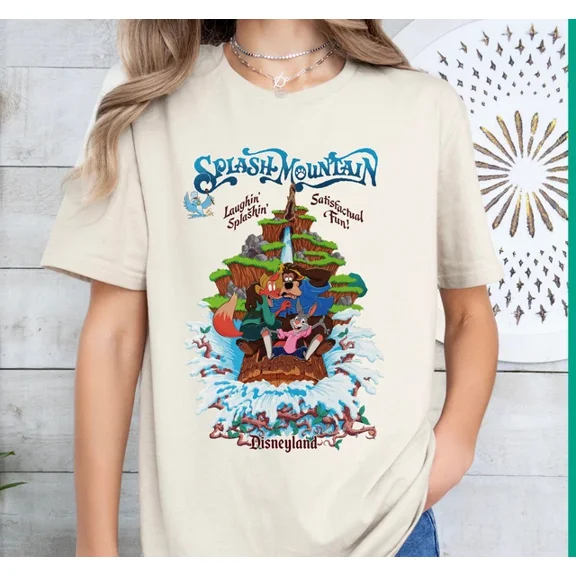 Disney Splash Mountain Disneyland Shirt Unisex Adult Kid Shirt 660224 ,Natural Color,Size M