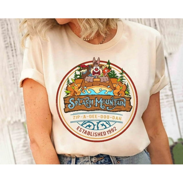 Disney Splash Mountain Zip A Dee Doo Dah 1992 Tshirt, Brer Rabbit Bear