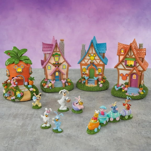 Disney Easter Spring Village, 13-Piece Set