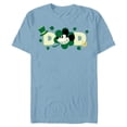 thumbnail image 1 of Disney St. Patrick's Day Dad Gift Lucky Matching Trip - Short Sleeve Blended T-Shirt for Adults - Customized-Ocean Blue, 1 of 5
