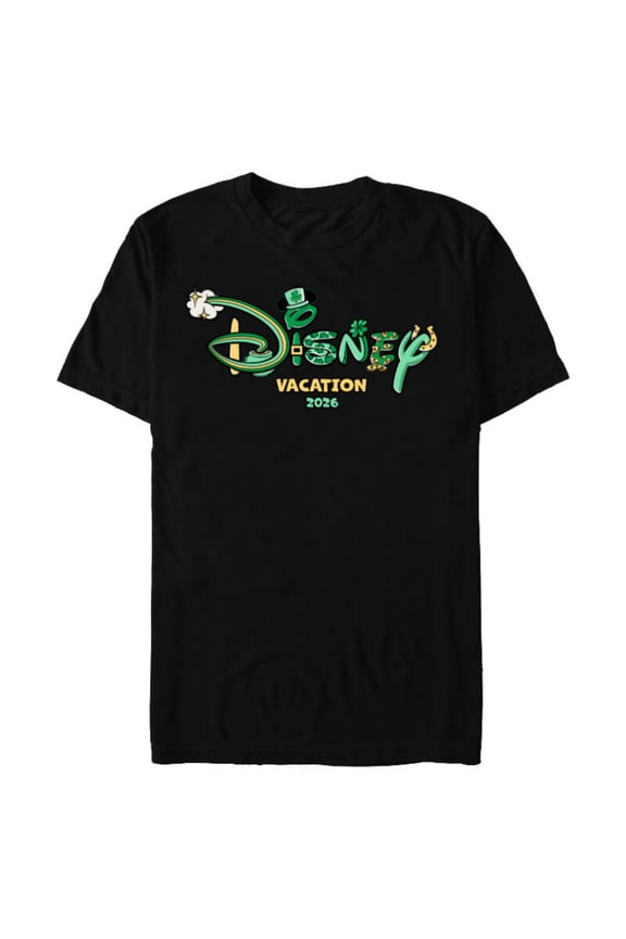 St. Patrick's Day Vacation 2026 Matching Trip Logo - Short Sleeve Blended T-Shirt for Adults - Customized-Black