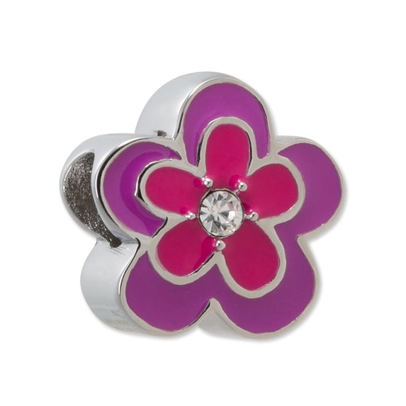 Disney Stainless Steel Crystal "Best Aunt' Flower Bead