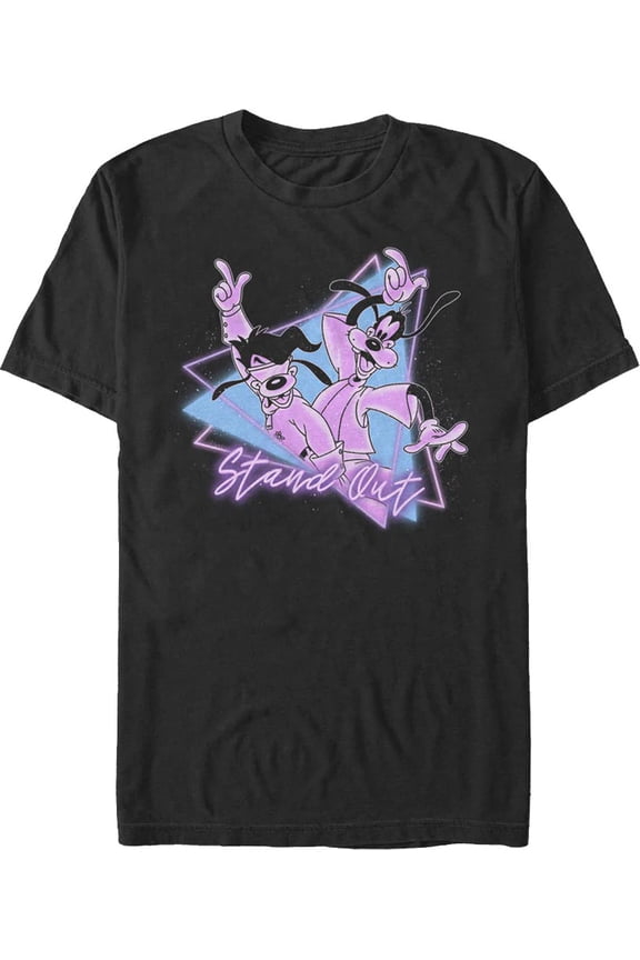 Disney Stand Out Goofy Retro Powerline Concert Nineties Fashion T-shirt