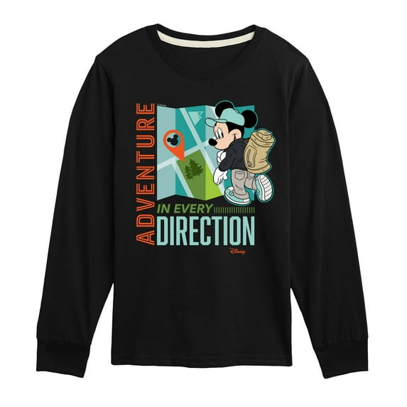 Disney - Adventure In Every Direction - Toddler & Youth Long Sleeve Graphic T-Shirt