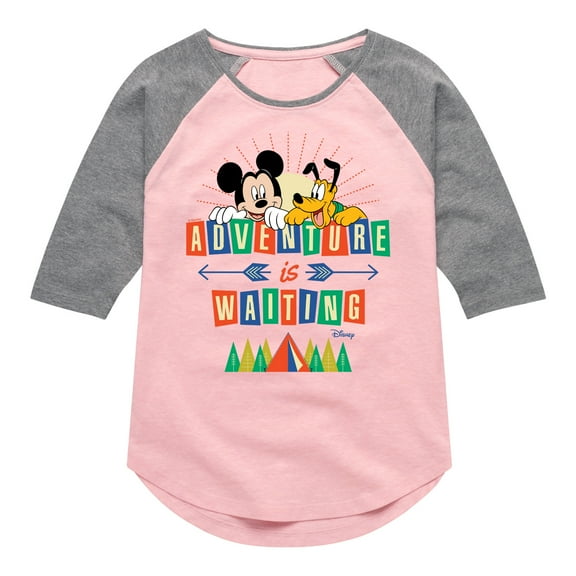 Disney Standard - Adventure Is Waiting With Tent - Toddler & Youth Girls Fleece Dress