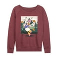 thumbnail image 1 of Disney - Daisy With Leaves - Women's Lightweight French Terry Long Sleeve Shirt, 1 of 5