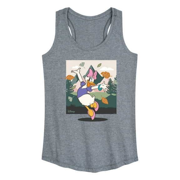 Disney Standard - Daisy With Leaves - Women's Racerback Tank Top