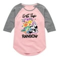 thumbnail image 1 of Disney - Eat The Rainbow - Girls Shirt Tail Raglan, 1 of 4
