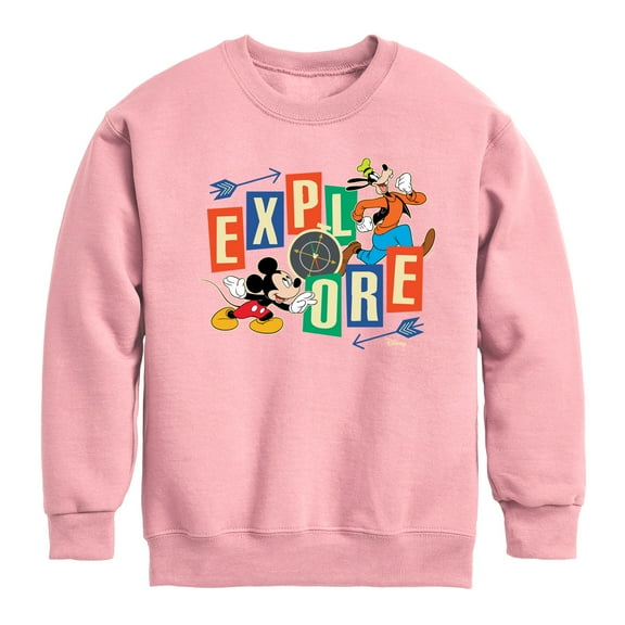 Disney - Explore - Toddler & Youth Crewneck Fleece Sweatshirt