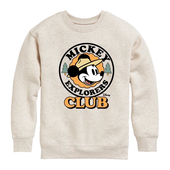 Disney - Little Explorers Club - Toddler & Youth Crewneck Fleece Sweatshirt