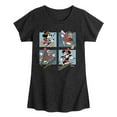 thumbnail image 1 of Disney Standard - Mickey And Donald Alpine Grid - Toddler & Youth Girls Short Sleeve Graphic T-Shirt, 1 of 5