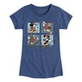 thumbnail image 1 of Disney Standard - Mickey And Donald Alpine Grid - Toddler & Youth Girls Short Sleeve Graphic T-Shirt, 1 of 5