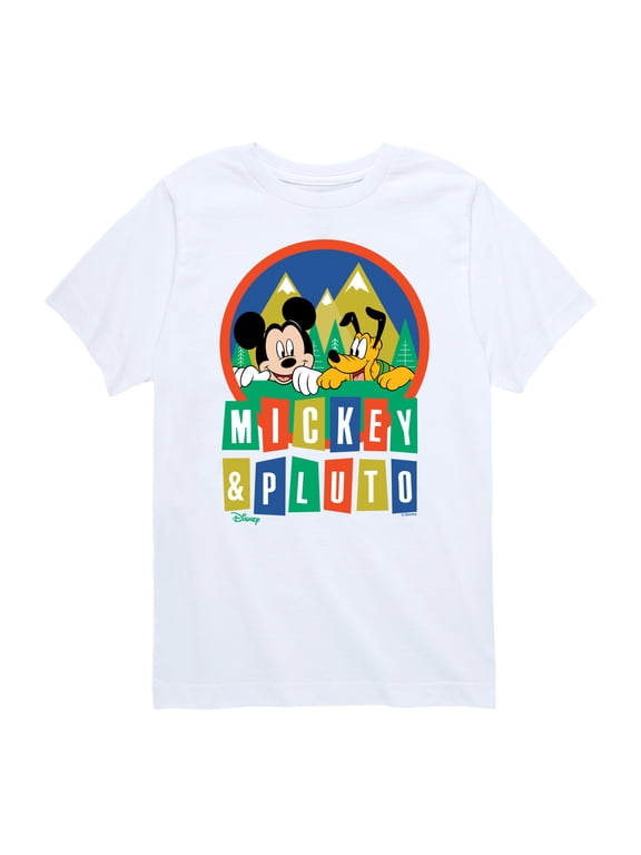 - Mickey And Pluto Boys' Short Sleeve Graphic T-Shirt