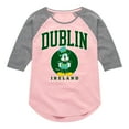 thumbnail image 1 of Disney - Mickey & Friends - Dublin Ireland - Irish Mickey - Toddler And Youth Girls Raglan Graphic T-Shirt, 1 of 4