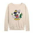 thumbnail image 1 of Disney - Mickey & Friends - Hiking & Camping - Possible Wrong Turn - Women's Lightweight French Terry Long Sleeve Shirt, 1 of 5