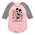 thumbnail image 1 of Disney - Mickey & Friends - It's a Good Day - Toddler And Youth Girls Raglan Graphic T-Shirt, 1 of 4