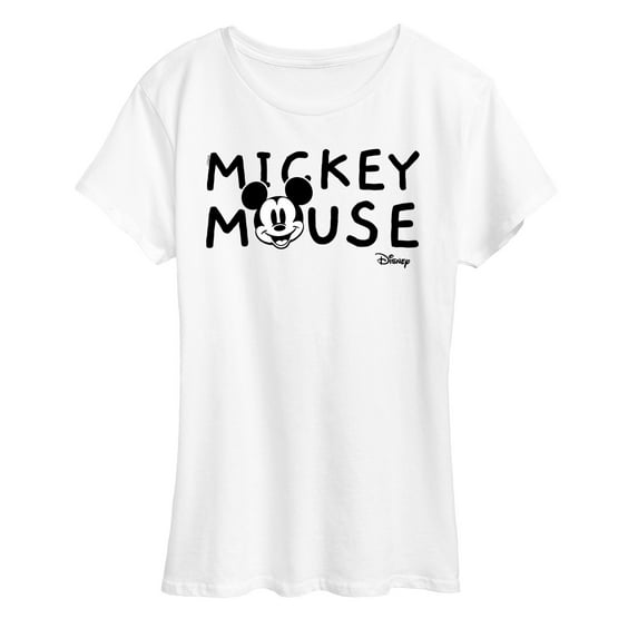 Disney - Mickey & Friends - Mickey Mouse - Classic and Simple - Women's Short Sleeve Graphic T-Shirt