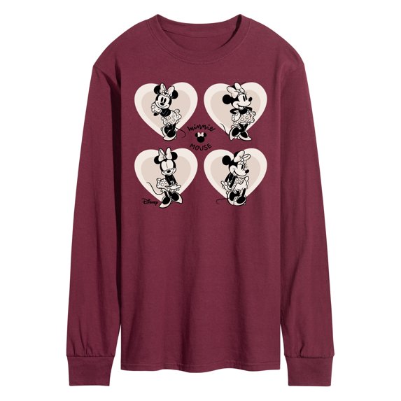 Disney Standard - Mickey & Friends - Minnie Mouse Hearts You - Men's Long Sleeve T-Shirt