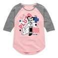 thumbnail image 1 of Disney - Mickey & Friends - Pluto Retro Styled Skater - Toddler And Youth Girls Raglan Graphic T-Shirt, 1 of 4