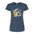 thumbnail image 1 of Disney Standard - Mickey & Friends - Pluto Sings while Mickey Dances - Juniors Fitted Graphic T-Shirt, 1 of 1