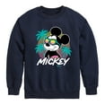 thumbnail image 1 of Disney - Mickey Sunset Shades - Toddler & Youth Crewneck Fleece Sweatshirt, 1 of 4