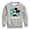 thumbnail image 1 of Disney - Mickey Sunset Shades - Toddler & Youth Crewneck Fleece Sweatshirt, 1 of 4