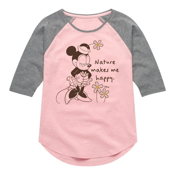 Disney - Minnie Nature Makes Me Happy - Toddler & Youth Girls Fleece Dress