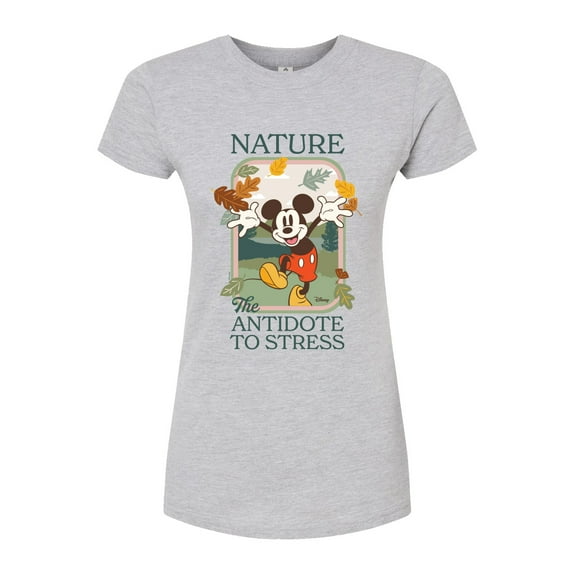 Disney - Nature The Antidote To Stress - Juniors Fitted Graphic T-Shirt