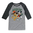 thumbnail image 1 of Disney Standard - Packed For Adventure Pluto Mickey - Toddler & Youth Raglan Graphic T-Shirt, 1 of 4