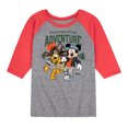 thumbnail image 1 of Disney Standard - Packed For Adventure Pluto Mickey - Toddler & Youth Raglan Graphic T-Shirt, 1 of 6