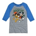 thumbnail image 1 of Disney Standard - Packed For Adventure Pluto Mickey - Toddler & Youth Raglan Graphic T-Shirt, 1 of 4