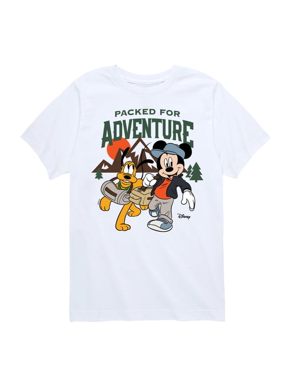- Packed For Adventure Pluto Mickey Boys' Short Sleeve Graphic T-Shirt