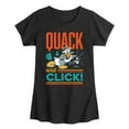 thumbnail image 1 of Disney Standard - Quack And Click - Toddler & Youth Girls Short Sleeve Graphic T-Shirt, 1 of 5