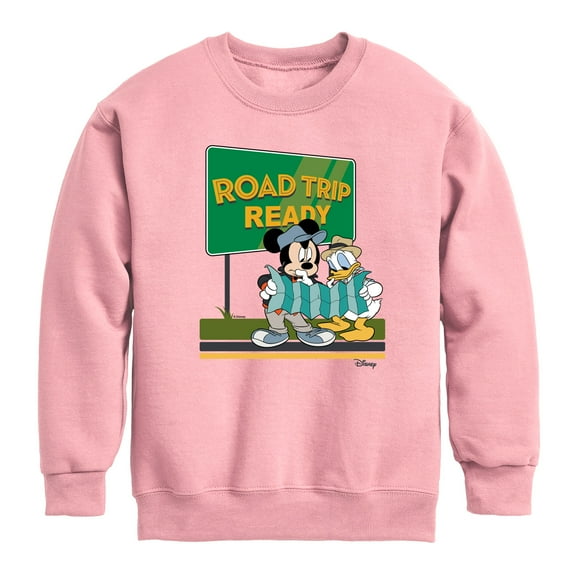 Disney - Road Trip Ready - Toddler & Youth Crewneck Fleece Sweatshirt