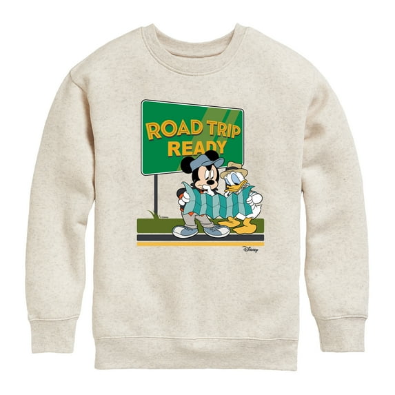 Disney - Road Trip Ready - Toddler & Youth Crewneck Fleece Sweatshirt
