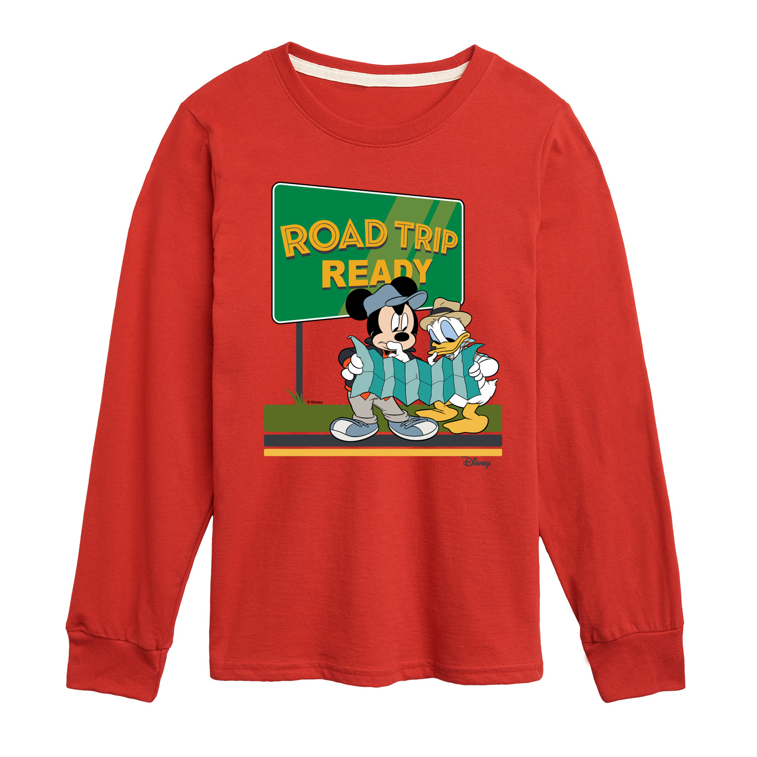 Disney - Road Trip Ready - Toddler & Youth Long Sleeve Graphic T-Shirt
