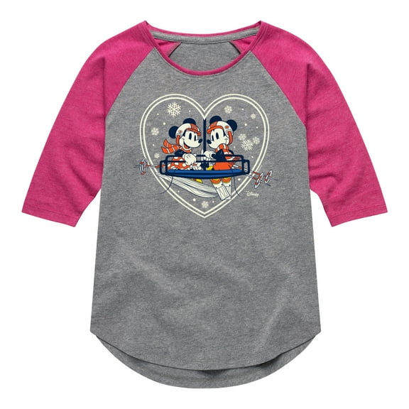 Disney - Ski Lift Heart - Toddler & Youth Girls Fleece Dress