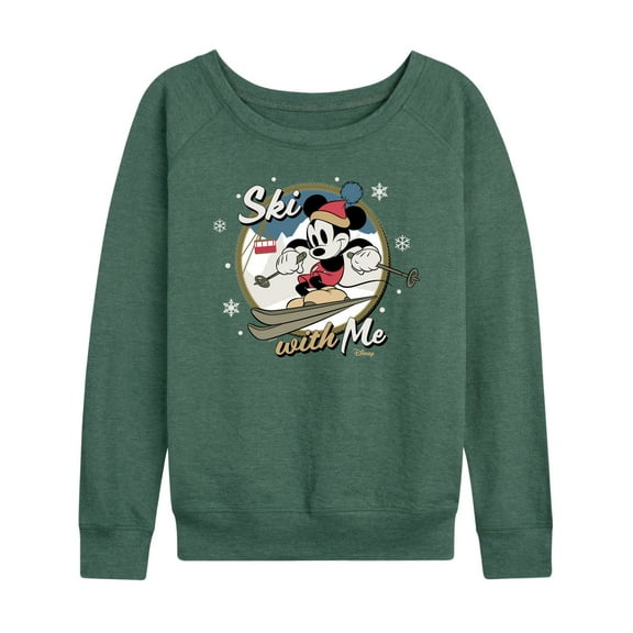 Disney - Ski With Me - Women's Lightweight French Terry Long Sleeve Shirt