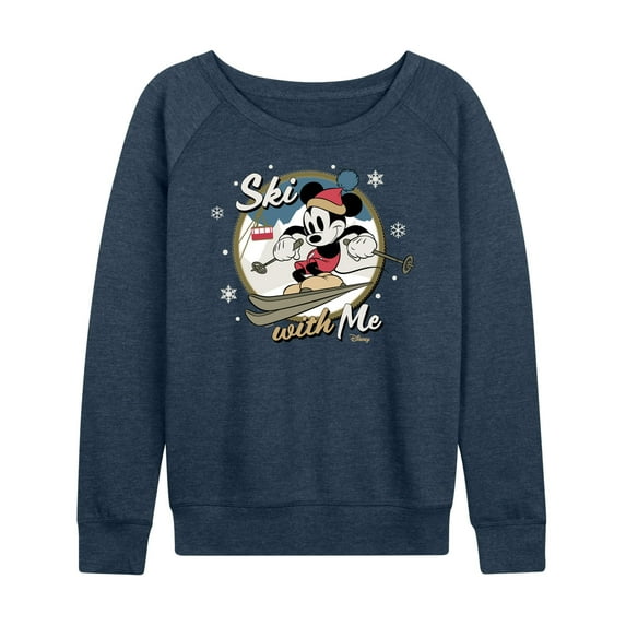 Disney - Ski With Me - Women's Lightweight French Terry Long Sleeve Shirt