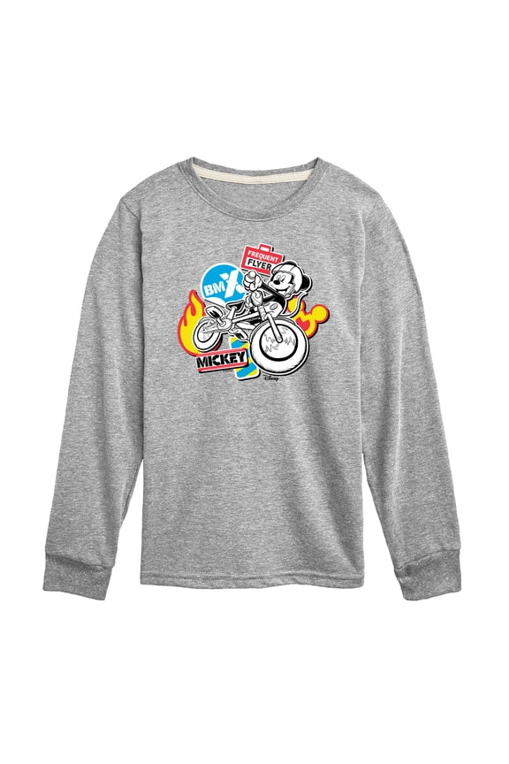 - Standard Sports - BMX Frequent Flyer - Youth Long Sleeve Graphic T-Shirt
