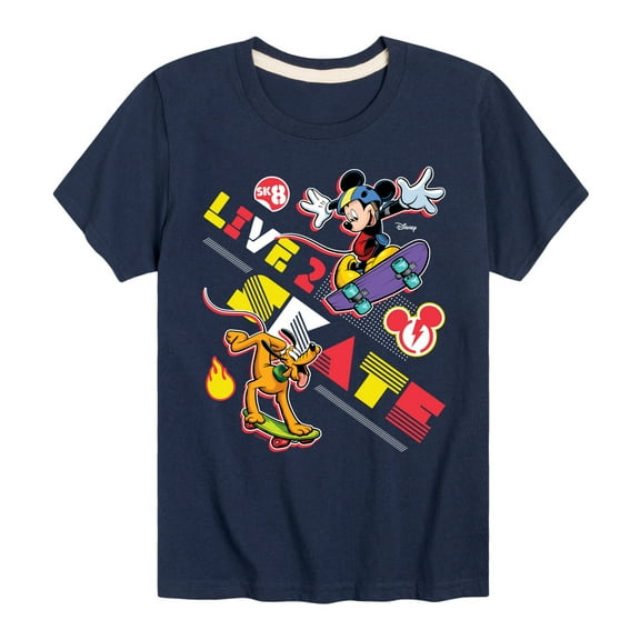 Disney - Standard Sports - Live 2 Skate - Youth Short Sleeve Graphic T-Shirt