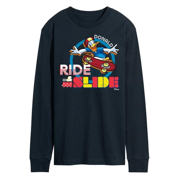 Disney - Standard Sports - Ride & Slide with Donald - Men's Long Sleeve T-Shirt